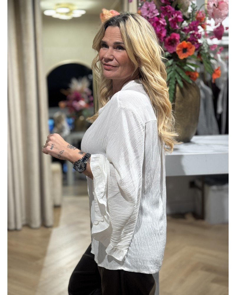 Blouse Ann Crème/Wit
