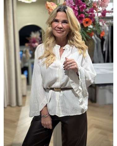 Blouse Ann Crème/Wit