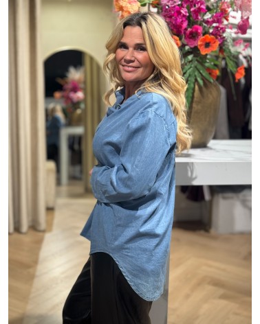 Denim blouse