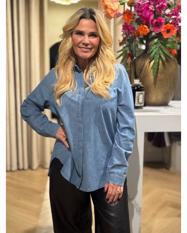 Denim blouse