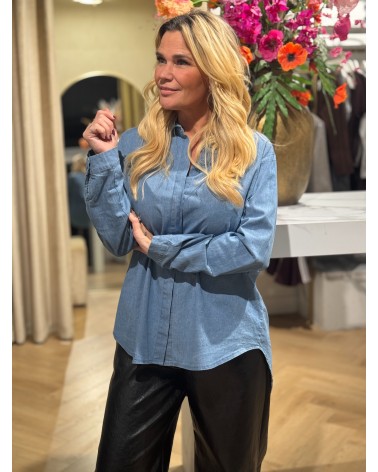 Denim blouse