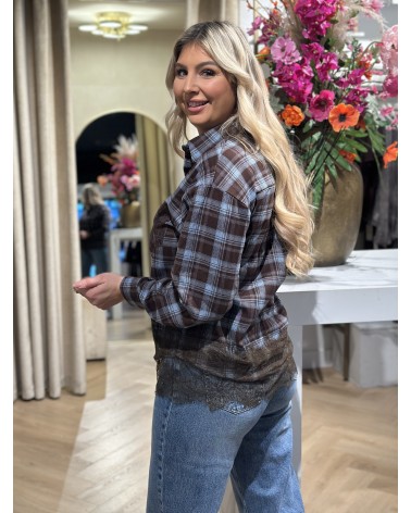 Blouse Copine Blauw Bruin