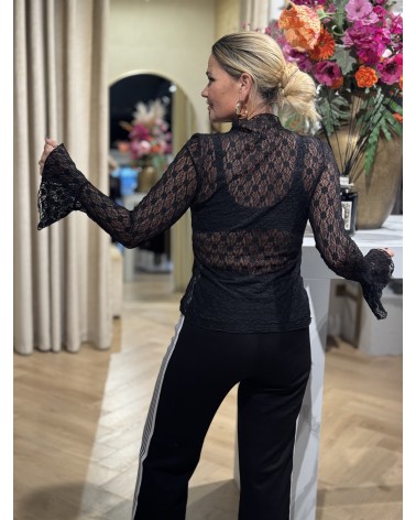 Broek Bo Zwart Stripe