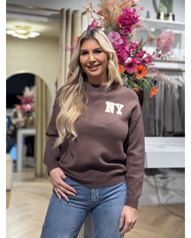 Trui New York Bruin