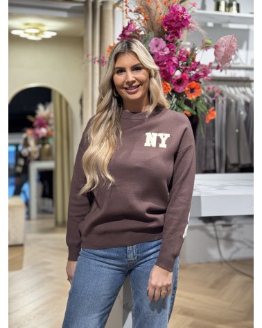 Trui New York Bruin