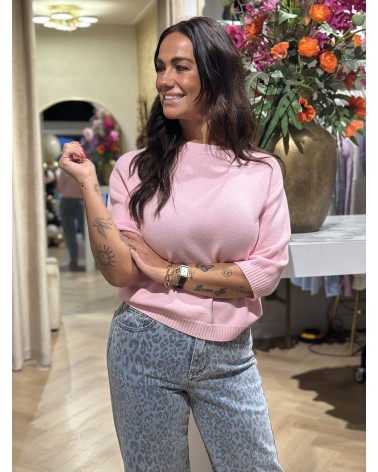Trui Noek Roze