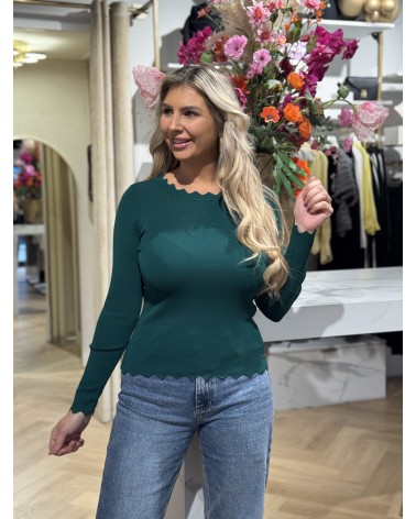 Top Romy Lange Mouw Groen