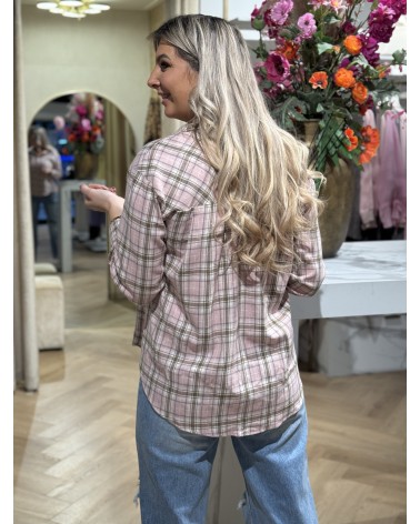 Blouse Livia Bruin Roze