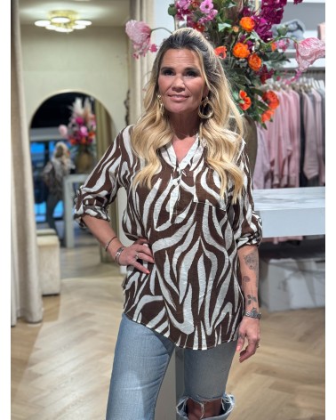 Blouse Zebra Bruin