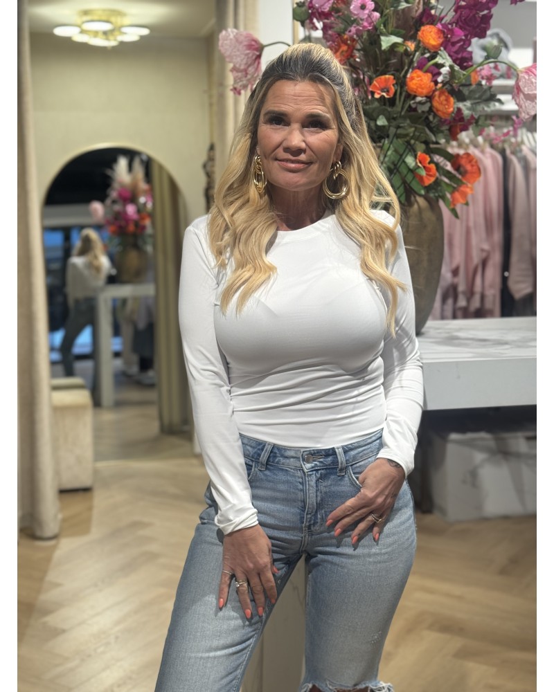 Body Mikki Wit Lange Mouwen