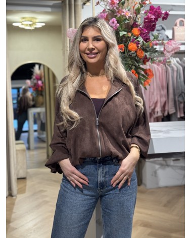 Suède Look Bomber Amy Bruin