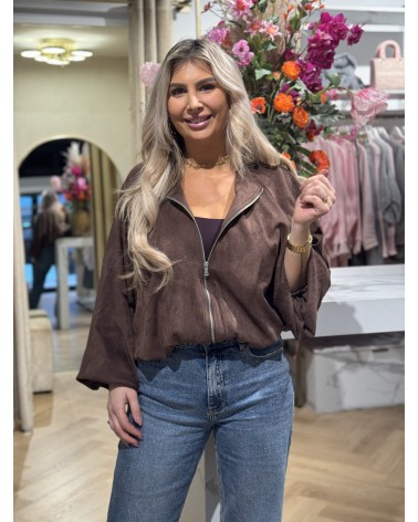 Suède Look Bomber Amy Bruin