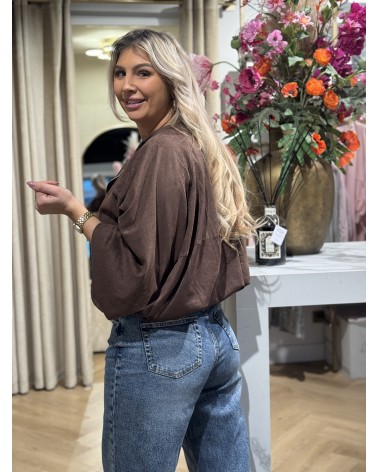 Suède Look Bomber Amy Bruin