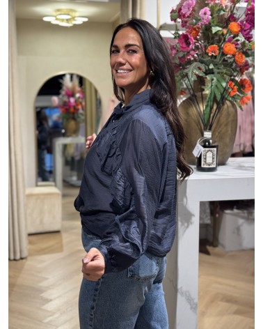 Blouse River Navy Blauw
