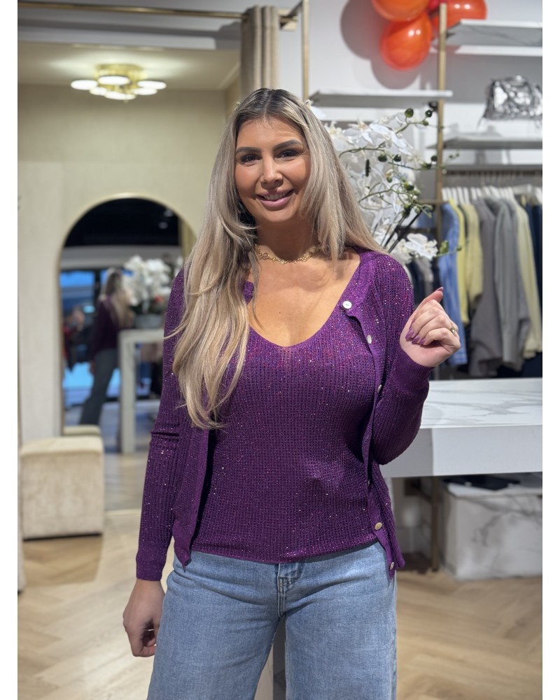 Sparkle Vestje Paars