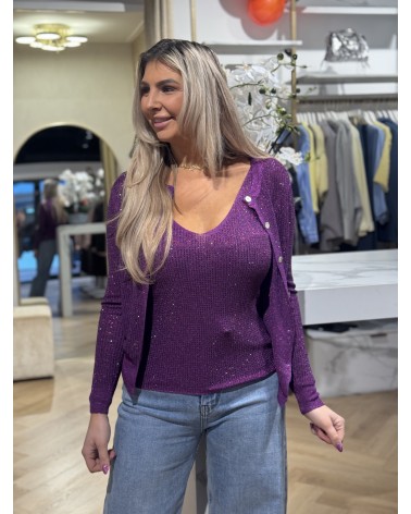 Sparkle Vestje Paars