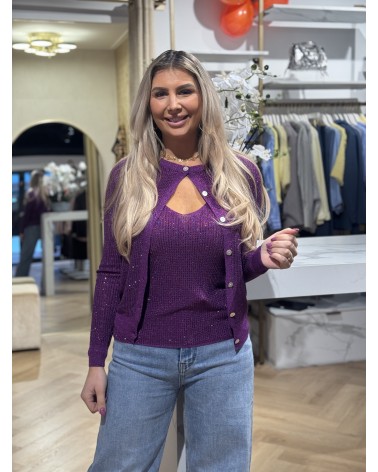 Sparkle Vestje Paars