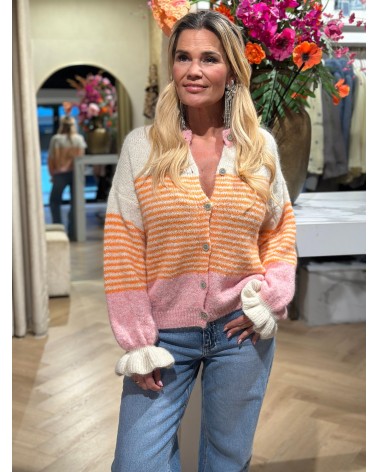 Vest Franky Beige Oranje