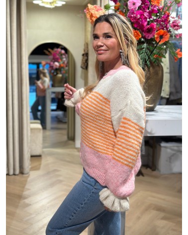 Vest Franky Beige Oranje