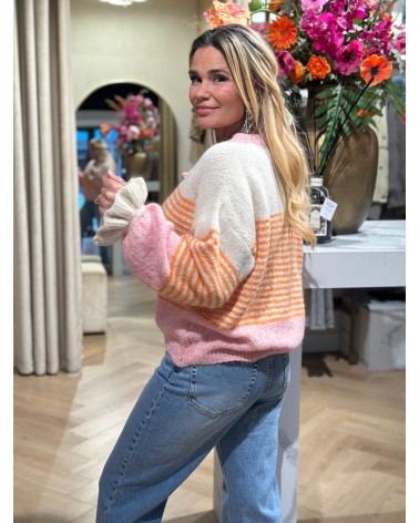 Vest Franky Beige Oranje