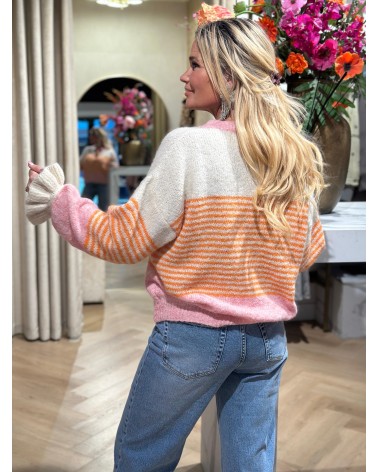 Vest Franky Beige Oranje