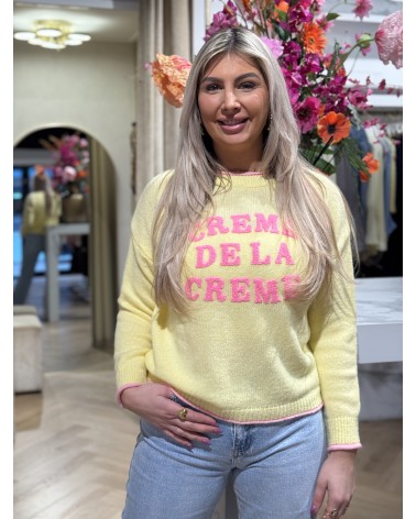 Trui Creme De La Creme Geel