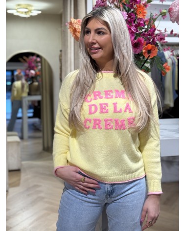 Trui Creme De La Creme Geel