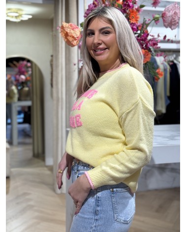 Trui Creme De La Creme Geel