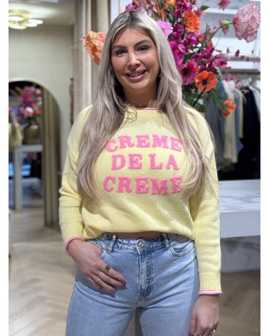 Trui Creme De La Creme Geel