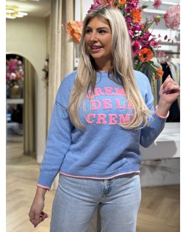 Trui Creme De La Creme Blauw