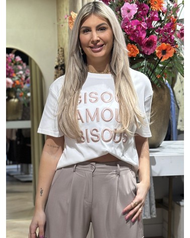 T-Shirt Bisous Roze