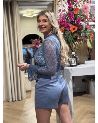 Top Kaya Denim Blauw