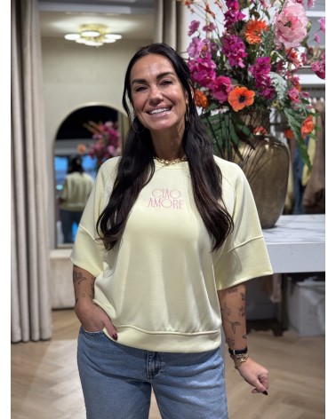 Trui Ciao Amore Geel