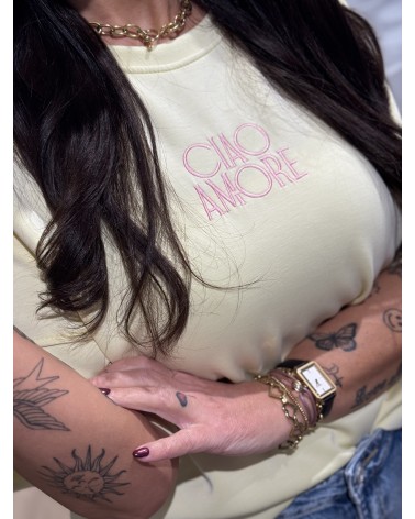 Trui Ciao Amore Geel