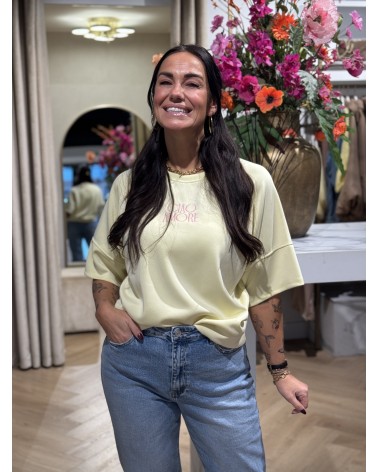 Trui Ciao Amore Geel