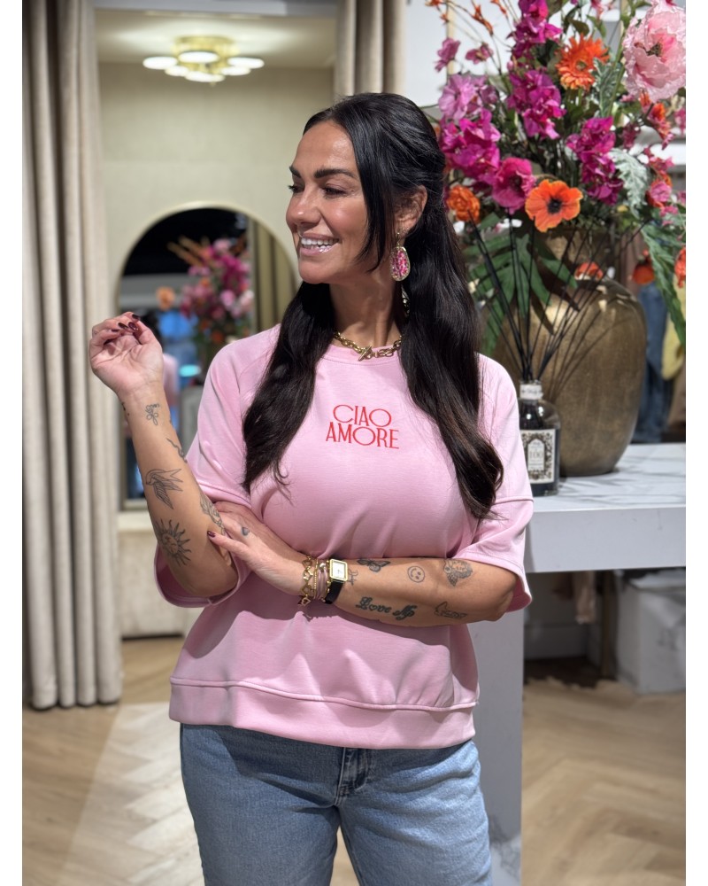 Trui Ciao Amore Roze