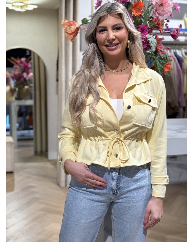 Jacket Suedine Geel