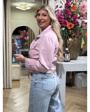 Jacket Suedine Roze