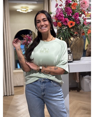 Trui Ciao Amore Groen