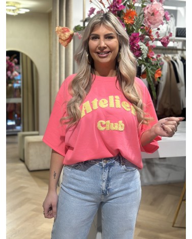 Atelier Club Neon Roze Tee