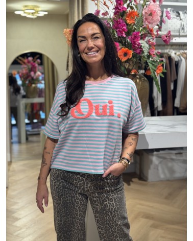 T-Shirt Oui Turquoise