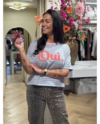 T-Shirt Oui Turquoise