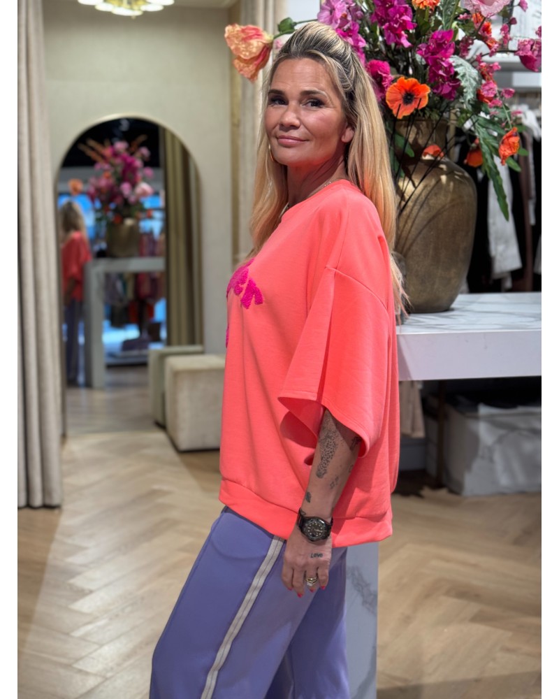 Trui Atelier Club Neon Koraal