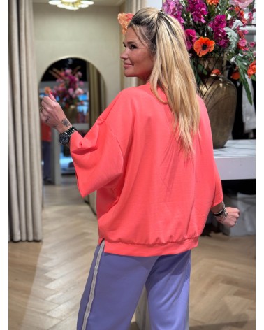 Atelier Club Neon Koraal Tee