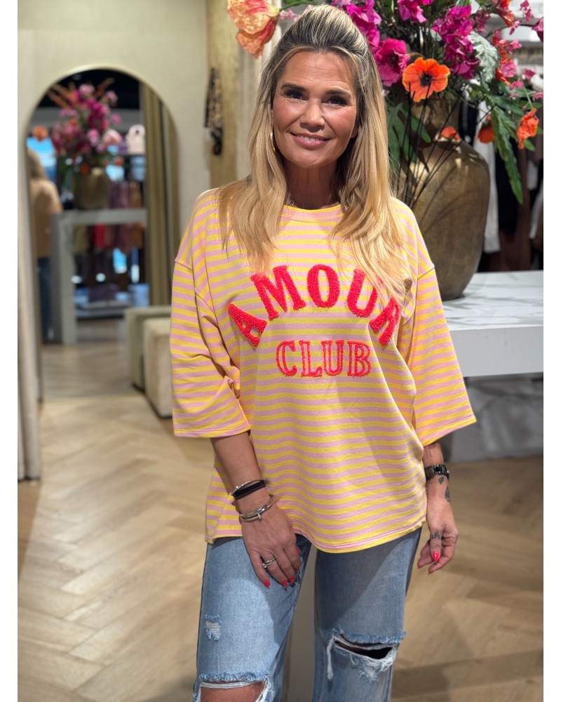 T-Shirt Amour Geel