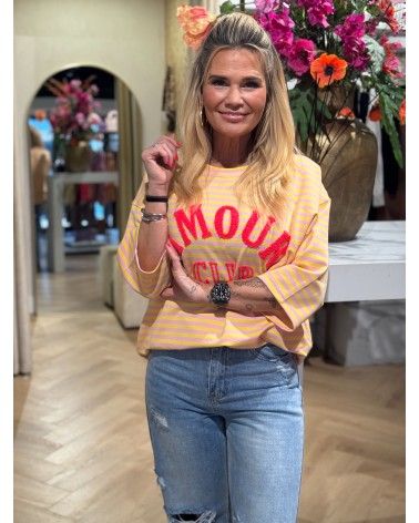 T-Shirt Amour Geel