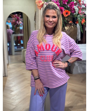 T-Shirt Amour Lila