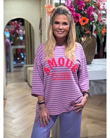 T-Shirt Amour Lila