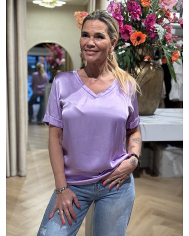 Top Silky Lila