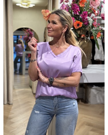 Top Silky Lila